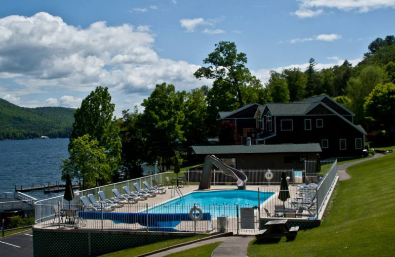 Outdoor pool at Sun Castle Resort Lakefront.