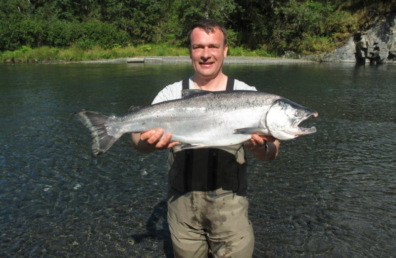 Fishing at Zachar Bay Lodge.