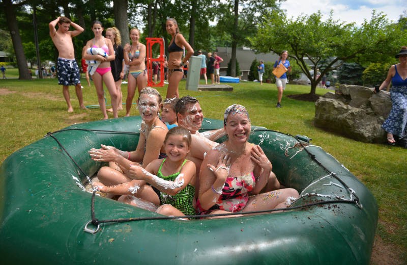 Summer games at Woodloch Resort.