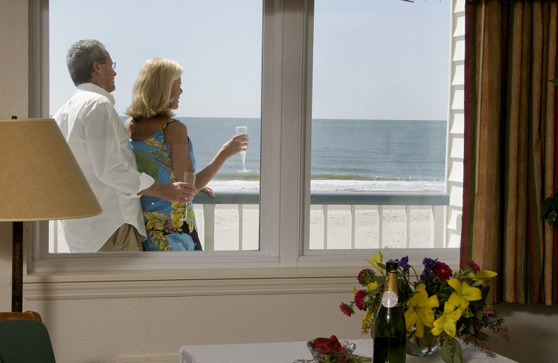 Ocean view room at Ocean Isle Inn.