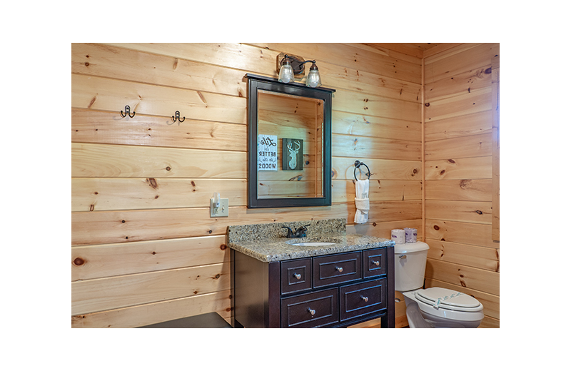 Bathroom at American Patriot Getaways - Relaxation Ridge.