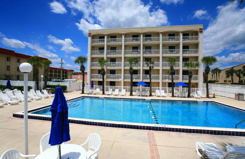 Pool area at Holiday Isle Oceanfront Resort. 