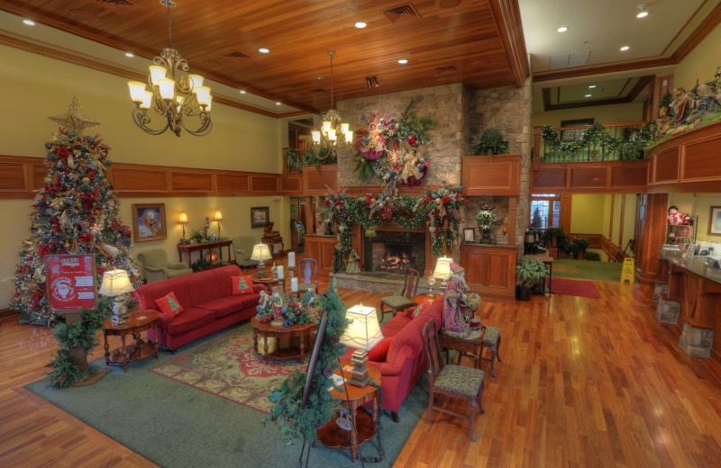 Lobby at The Inn at Christmas Place.