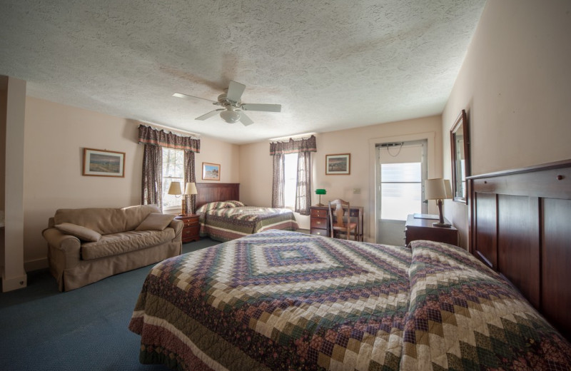 Guest room at Capon Springs & Farms.