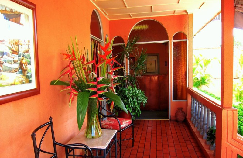 Porch at Hotel Vesuvio.