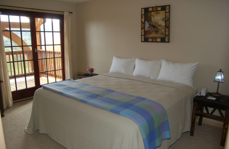 Guest room at August Lodge Cooperstown.