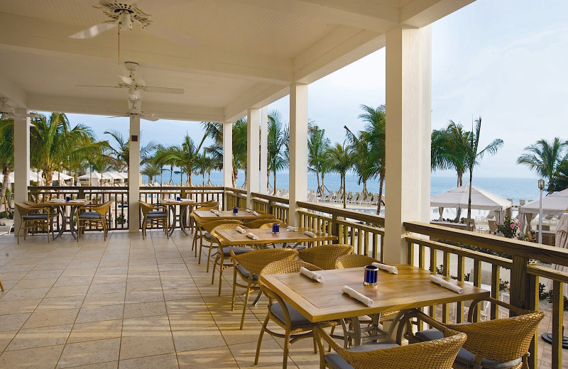 Dining area at South Seas Island Resort.