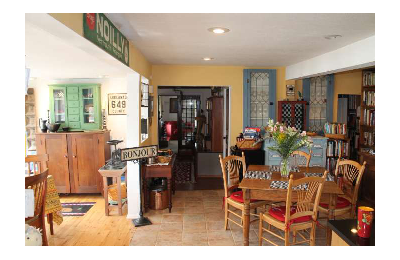 Dining at Sleeping Bear Bed & Breakfast.