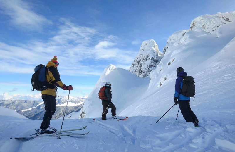 Skiing at Wood Mountain Lodge.