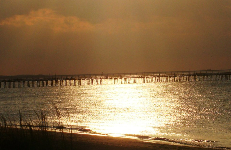 Sunset at Virginia Beach Resort Hotel.