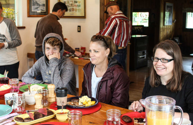 Dining at Bear Creek Ranch.