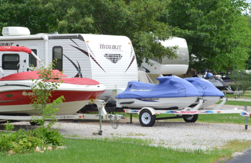 RV camp at Mark Twain Landing.