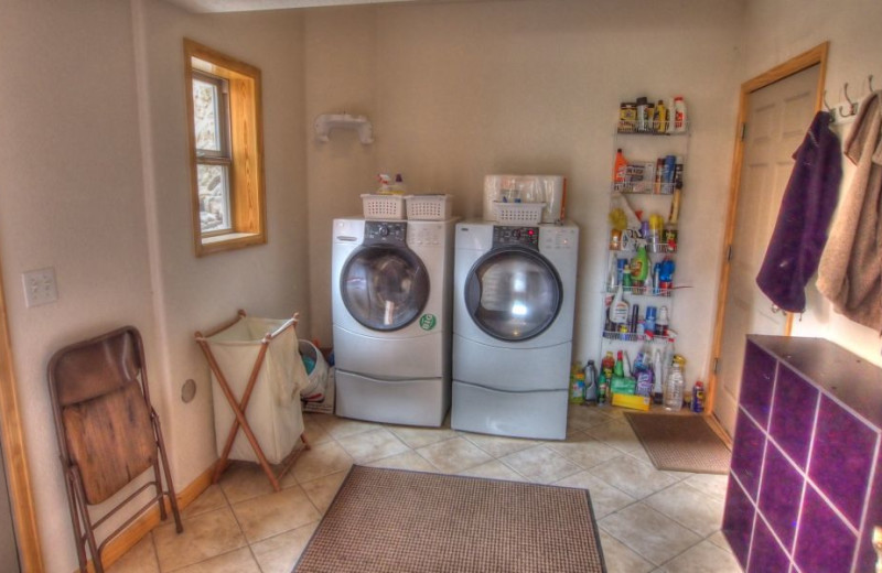 Vacation rental laundry room at SkyRun Vacation Rentals - Nederland, Colorado.