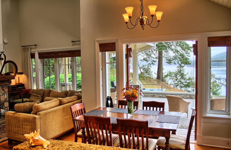 Guest living room at Poets Cove Resort & Spa.