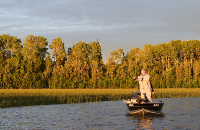 Fishing at Elk Lake Wilderness Resort.