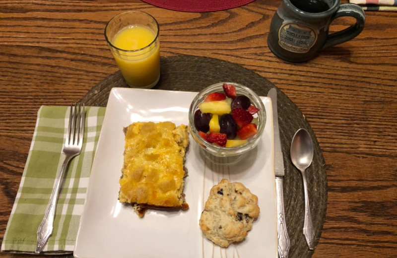 Breakfast at Meadows Inn.