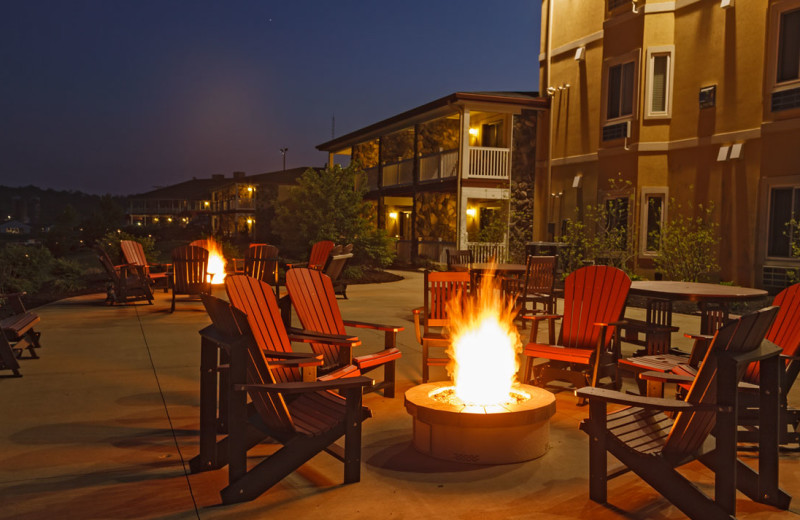 Patio at Berlin Hotel & Suites.
