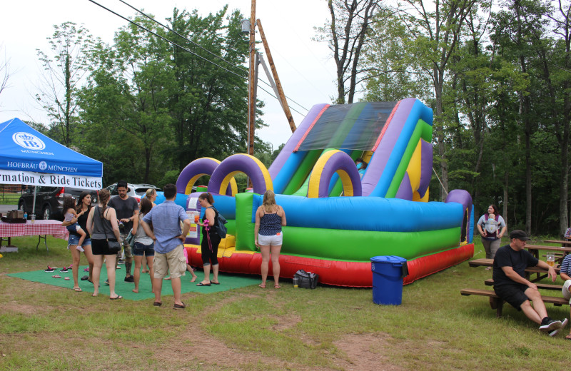 Bounce slide at Crystal Brook Resort.