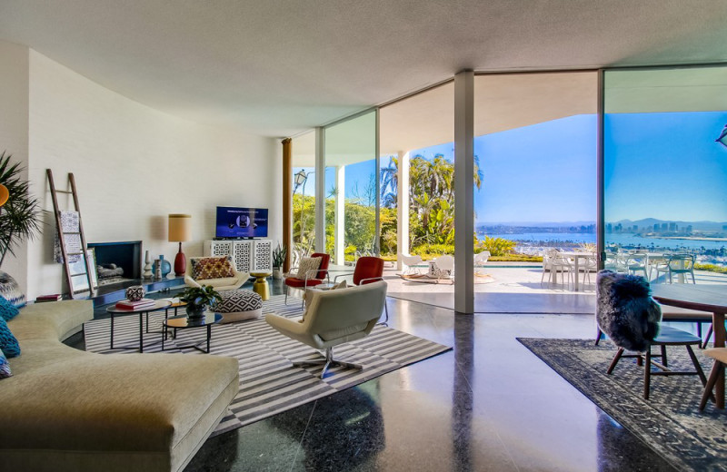 Rental living room at Cal Vacation Homes.