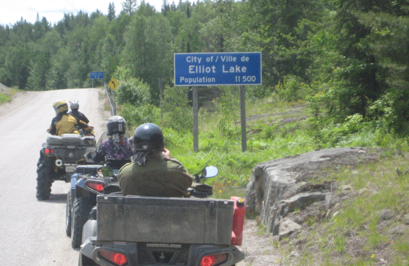 ATV at Dunlop Lake Lodge.