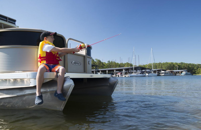 Fishing at Mountain Harbor Resort & Spa.