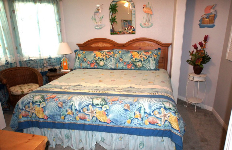 Vacation rental bedroom at Ryson Vacation Rentals.