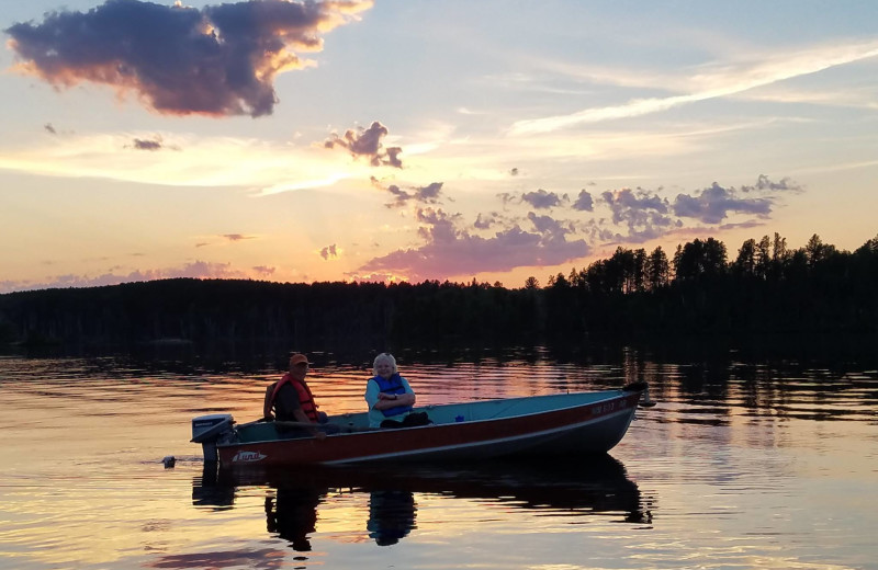 Boating at YMCA Camp Northern Lights.