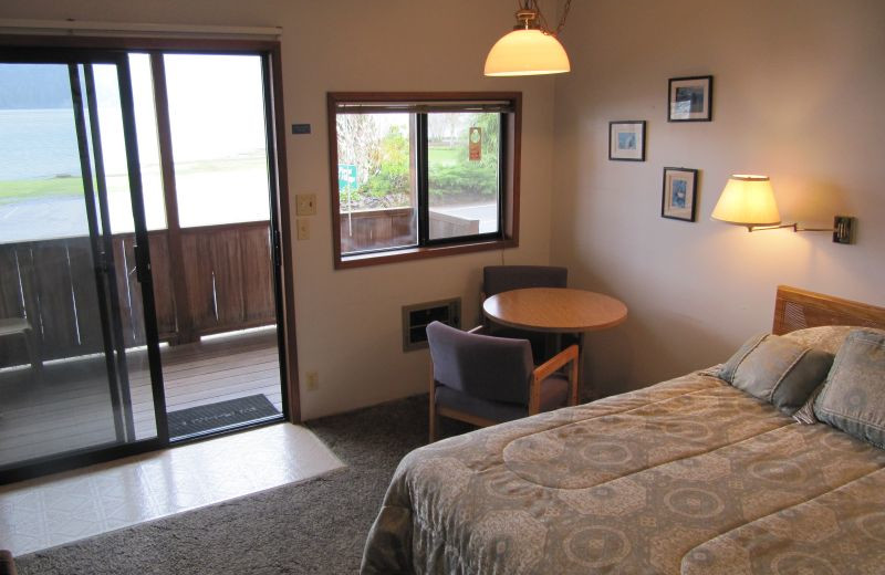 Cabin bedroom at Rain Forest Resort Village.