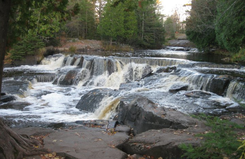 Waterfall at Wilderness Bay Lodge and Resort.