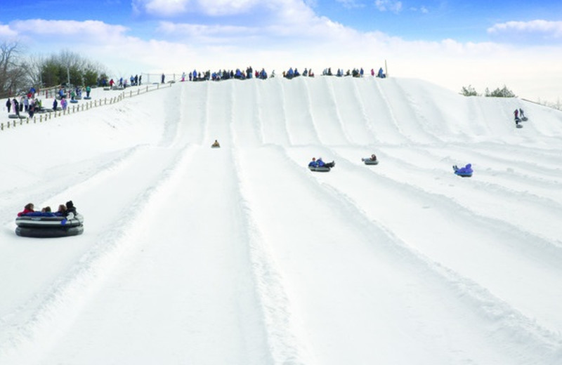 Snow tubing at Heritage Hills Golf Resort.