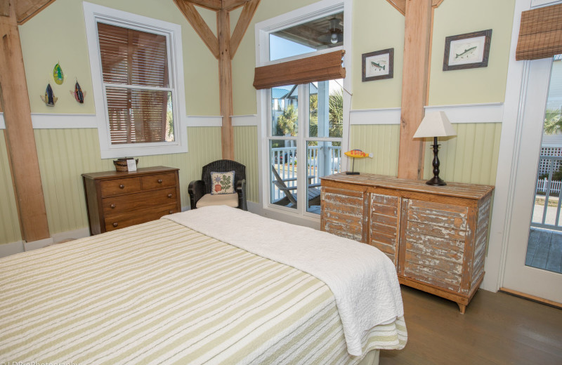 Rental bedroom at Holiday Isle Properties, Inc.