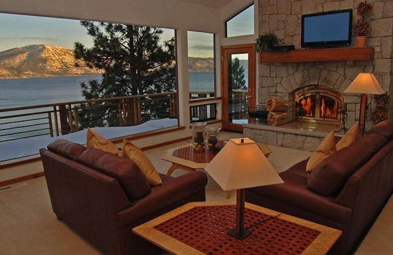 Vacation rental living room at Pullen Realty Group.