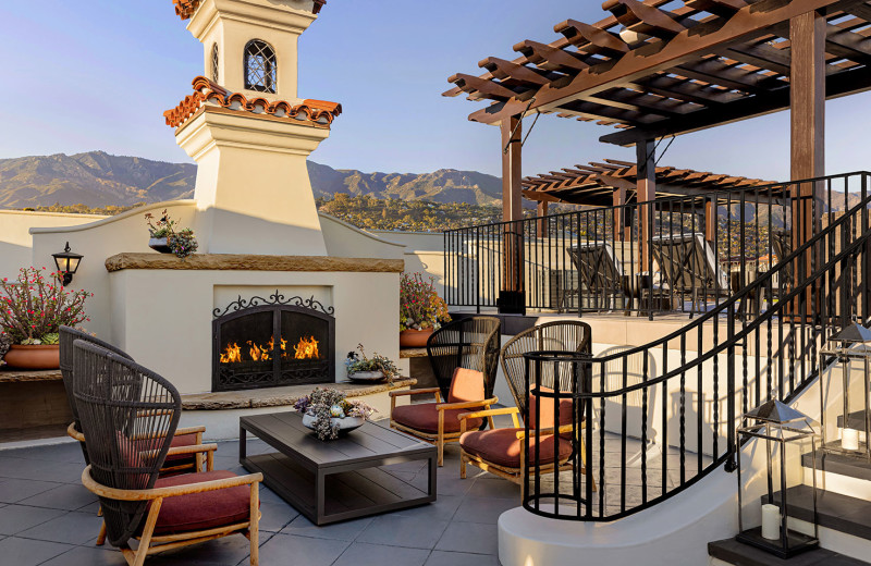 Patio at Canary Hotel.