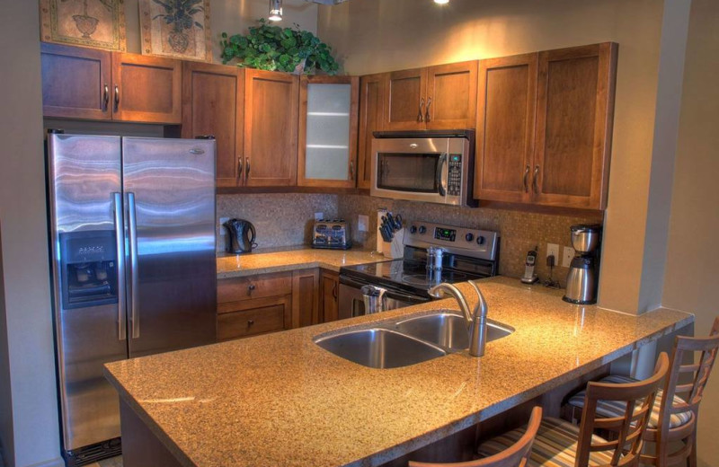 Guest kitchen at Playa Del Sol Resort.