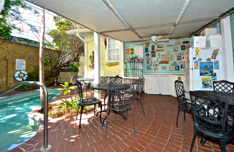 Patio at Garden House Bed & Breakfast.