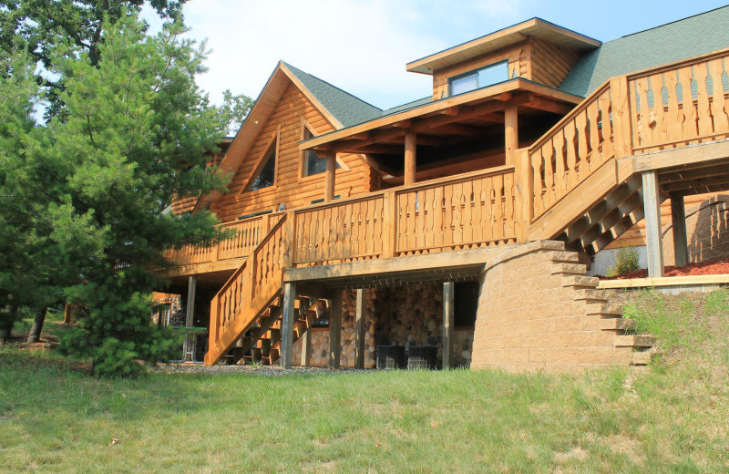 Cabin exterior at Warrens Lodging.