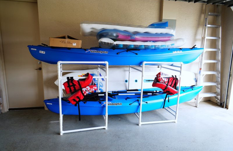 Rental kayaks at MHB Property Management.