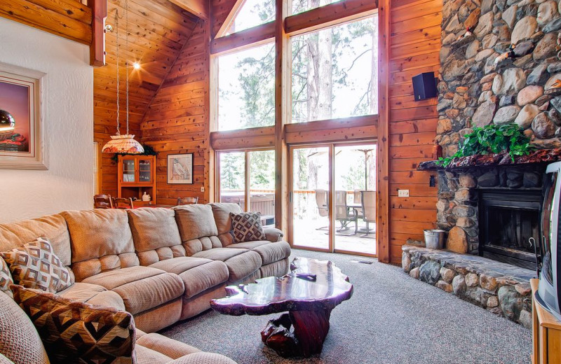 Rental living room at Yosemite's Scenic Wonders.