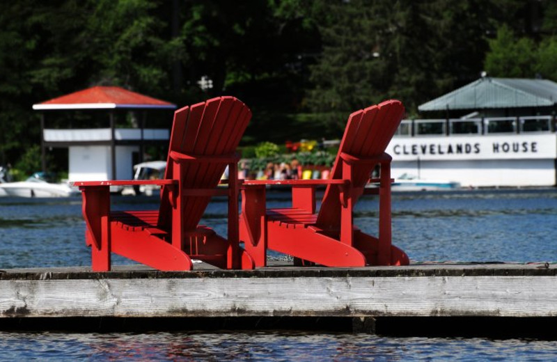 Relax on the dock at Cleveland's House.