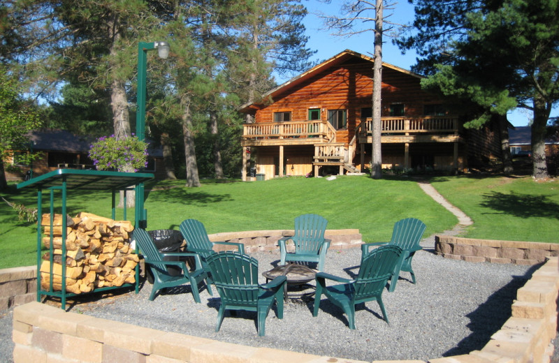 Fire pit at Ash-Ka-Nam Resort.