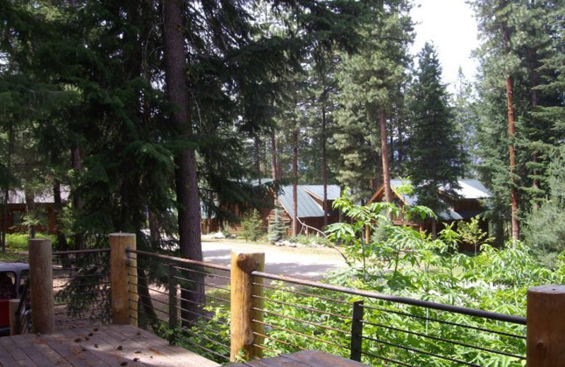 Deck view at Timberline Meadows Lodges.