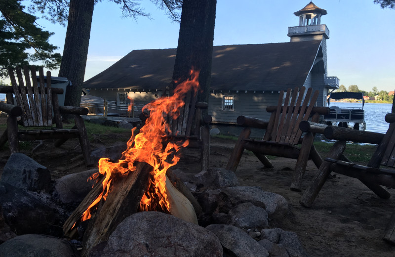 Bonfire at The Beacons of Minocqua.
