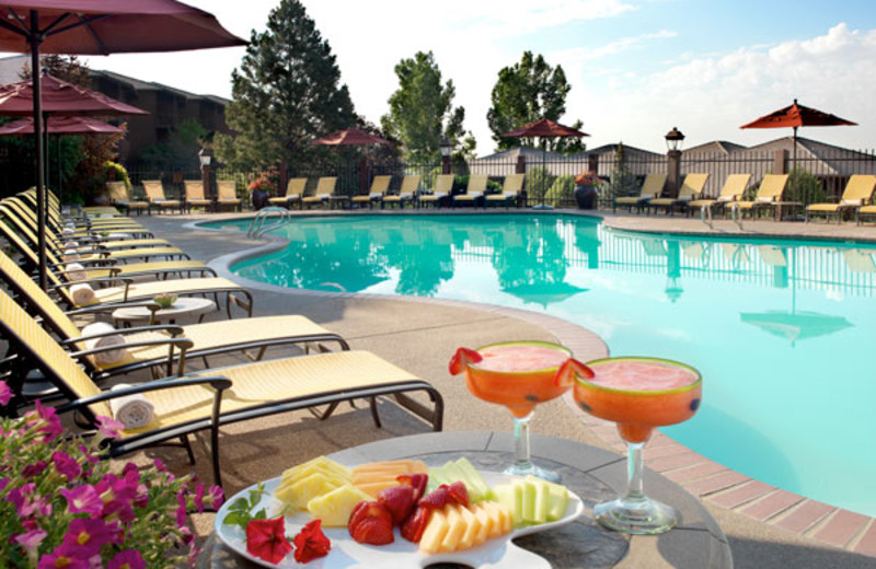 Resort pool deck at Cheyenne Mountain Resort.