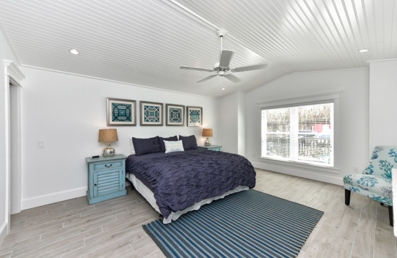 Rental bedroom at Siesta Key Luxury Rental Properties.