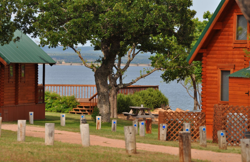 Cabins at Willow Point Resort.