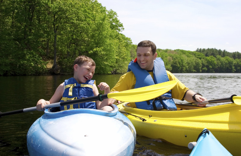 Kayaking at The Quarters at Lake George.