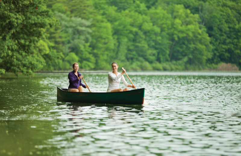 Canoeing at Canyon Ranch in Lenox.