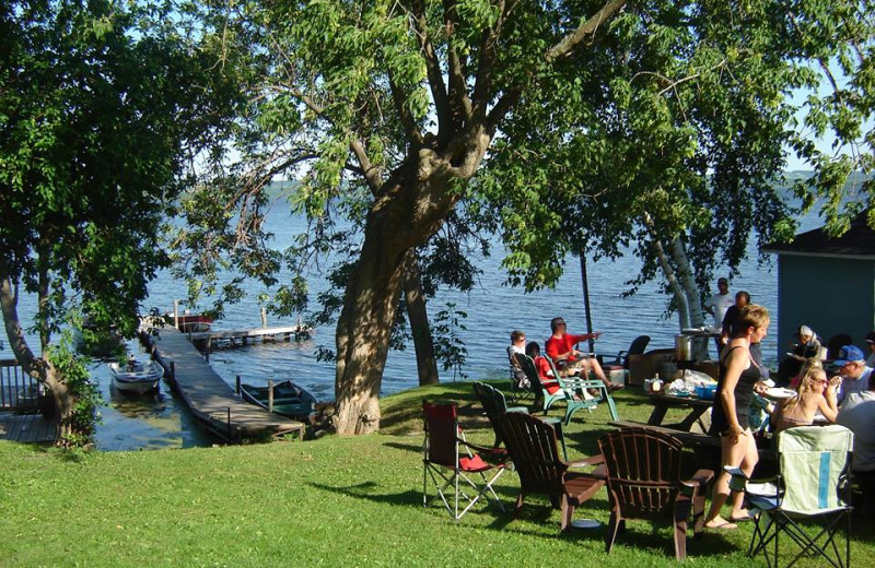 Lake view at Anglers Retreat.