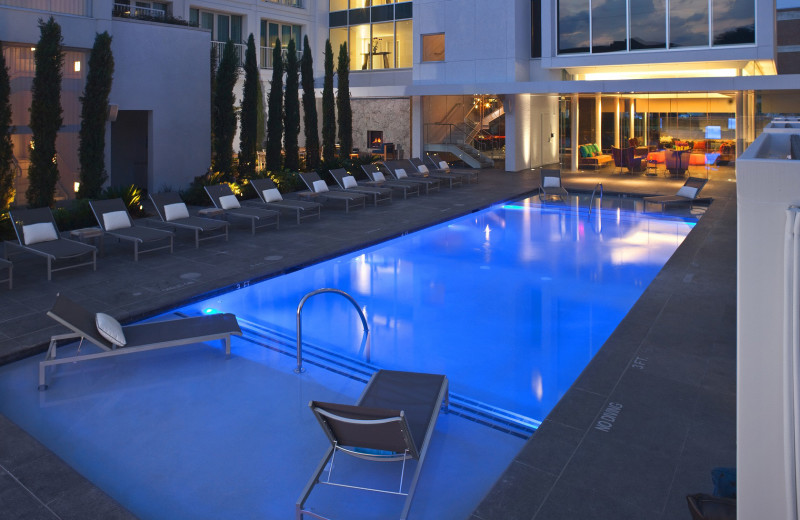 Outdoor pool at The Lumen.