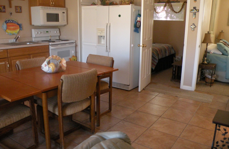 Guest room at River Inn Resort and Conference Center.